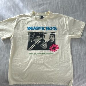 Beastie Boys Square t-shirt by Tees4Togo; Heavy cotton; color is “butter”